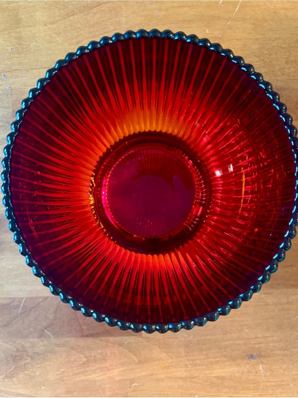 Vintage 1930’s Anchor Hocking Ruby red serving bowl